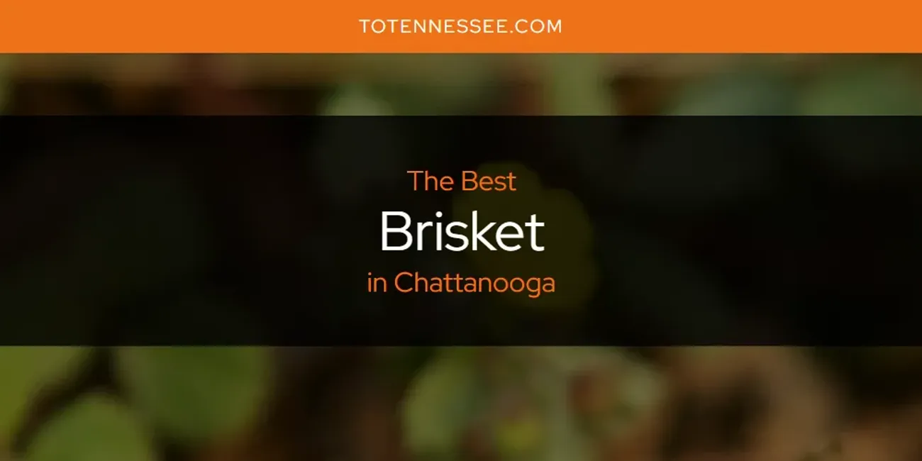 The Absolute Best Brisket in Chattanooga  [Updated 2025]
